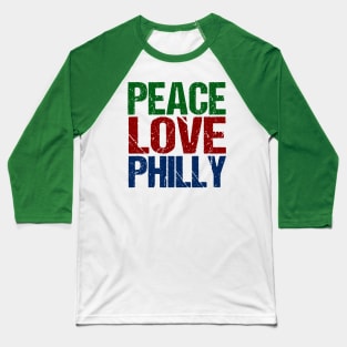 Peace Love Philly Philadelphia Pride Baseball T-Shirt